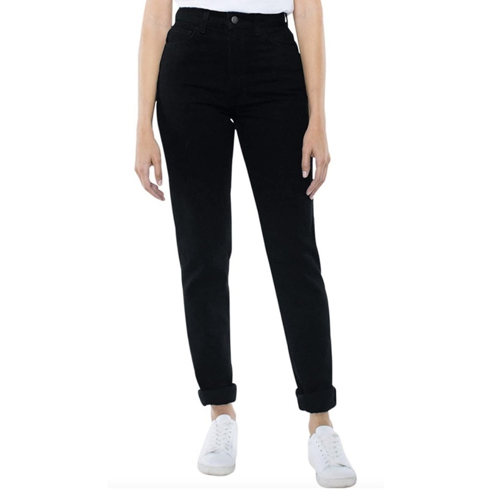 American Apparel The High Waisted Jean Black Size 32
